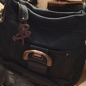 B Makowsky  in blue crossbody bag EUC